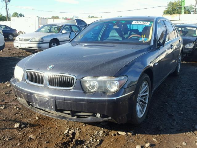 WBAGN63474DS47660 - 2004 BMW 745 LI BLUE photo 2