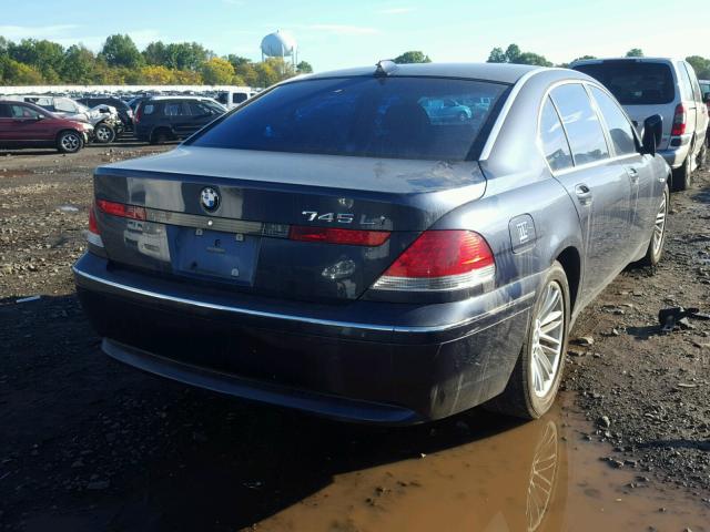 WBAGN63474DS47660 - 2004 BMW 745 LI BLUE photo 4