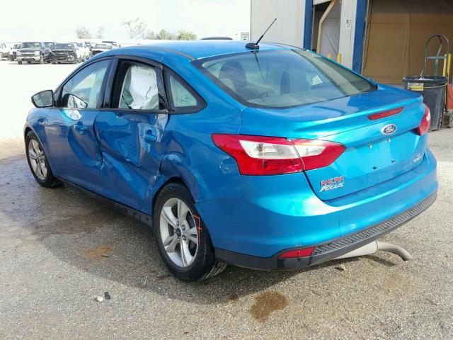 1FADP3F27EL362605 - 2014 FORD FOCUS SE BLUE photo 3