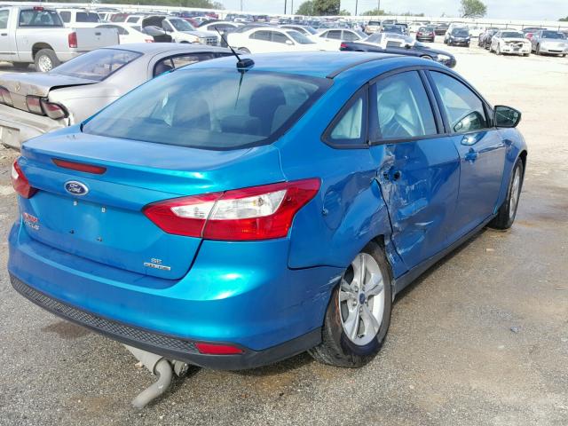 1FADP3F27EL362605 - 2014 FORD FOCUS SE BLUE photo 4