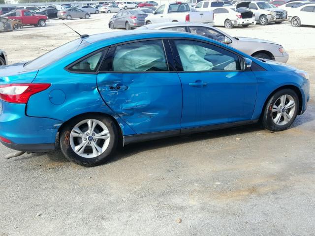 1FADP3F27EL362605 - 2014 FORD FOCUS SE BLUE photo 9