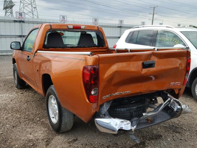 1GTCS146548102266 - 2004 GMC CANYON ORANGE photo 3