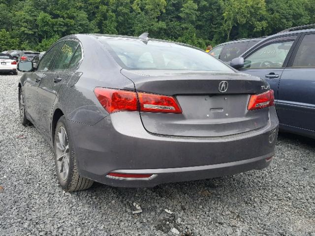 19UUB1F37JA007396 - 2018 ACURA TLX GRAY photo 3