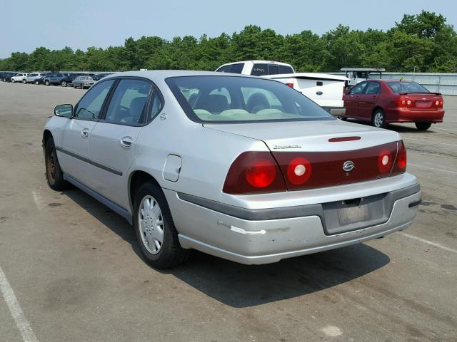 2G1WF52E329182843 - 2002 CHEVROLET IMPALA SILVER photo 3