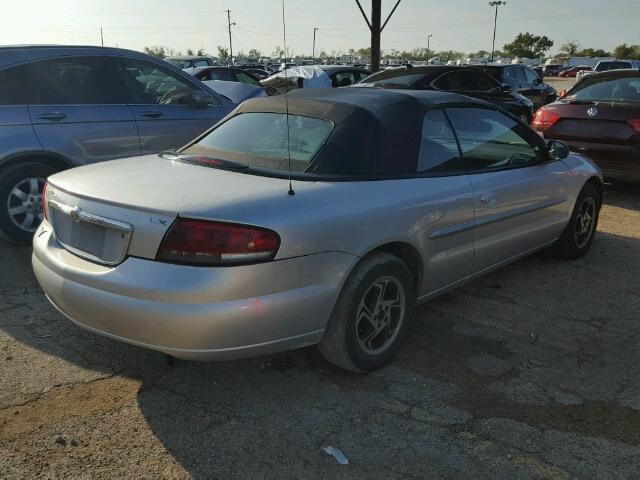 1C3EL45R54N122197 - 2004 CHRYSLER SEBRING SILVER photo 4