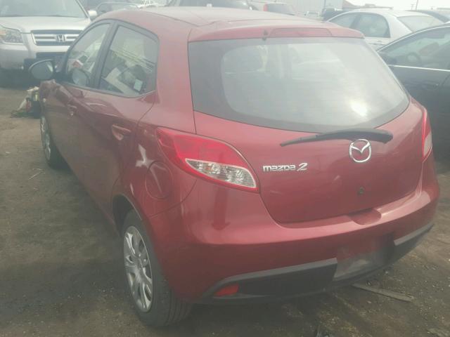 JM1DE1KY5E0174617 - 2014 MAZDA MAZDA2 SPO 红色 照片 3