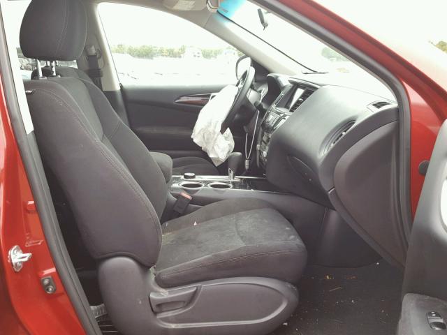 5N1AR2MMXEC690280 - 2014 NISSAN PATHFINDER RED photo 5