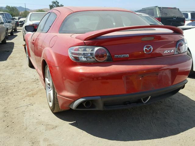 JM1FE17N450158156 - 2005 MAZDA RX8 RED photo 3