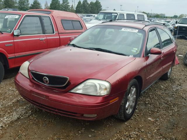 1MEFM59S6YG612883 - 2000 MERCURY SABLE RED photo 2