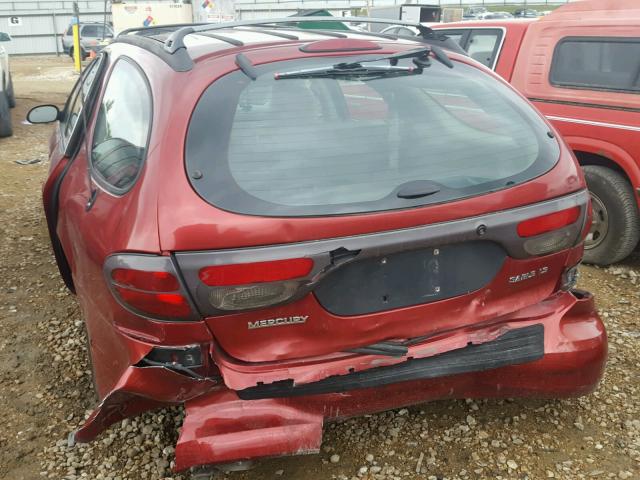 1MEFM59S6YG612883 - 2000 MERCURY SABLE RED photo 3