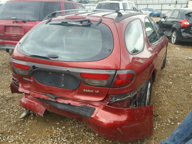 1MEFM59S6YG612883 - 2000 MERCURY SABLE RED photo 4