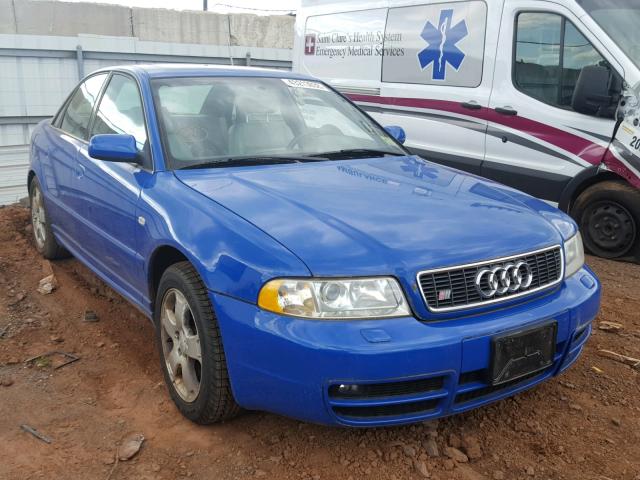 WAUDD68D4YA076095 - 2000 AUDI S4 2.7 QUA BLUE photo 1