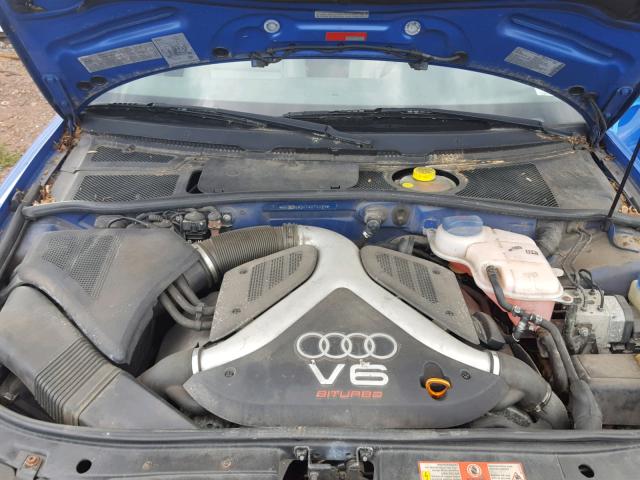 WAUDD68D4YA076095 - 2000 AUDI S4 2.7 QUA BLUE photo 7