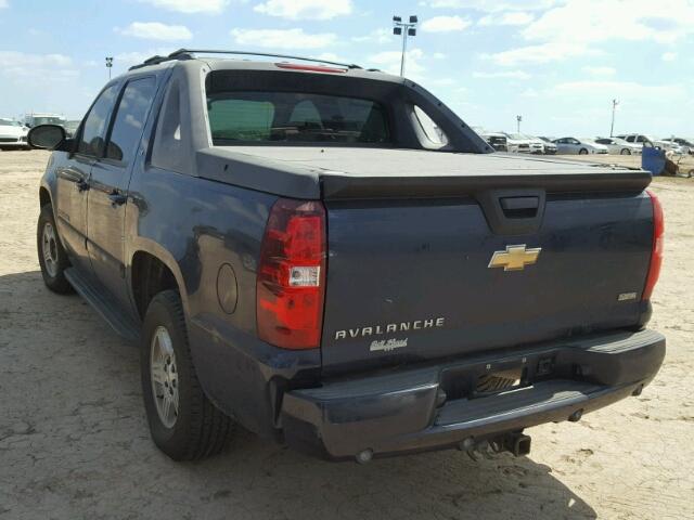 3GNEC12017G282775 - 2007 CHEVROLET AVALANCHE BLUE photo 3