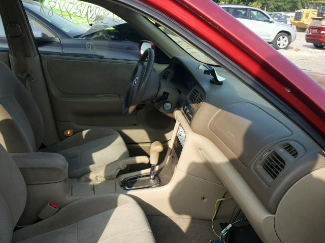 1YVGF22C3Y5122487 - 2000 MAZDA 626 ES RED photo 5