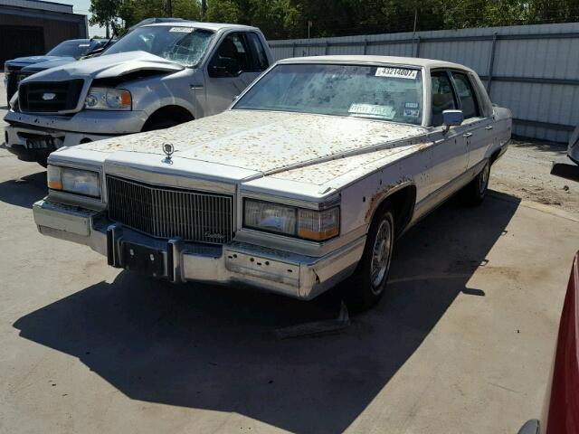 1G6DW5479LR722753 - 1990 CADILLAC BROUGHAM WHITE photo 2