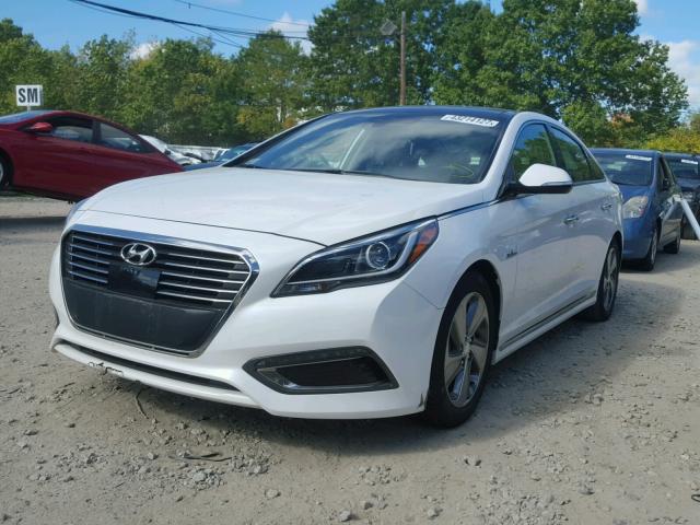 KMHE34L19GA029716 - 2016 HYUNDAI SONATA HYB WHITE photo 2