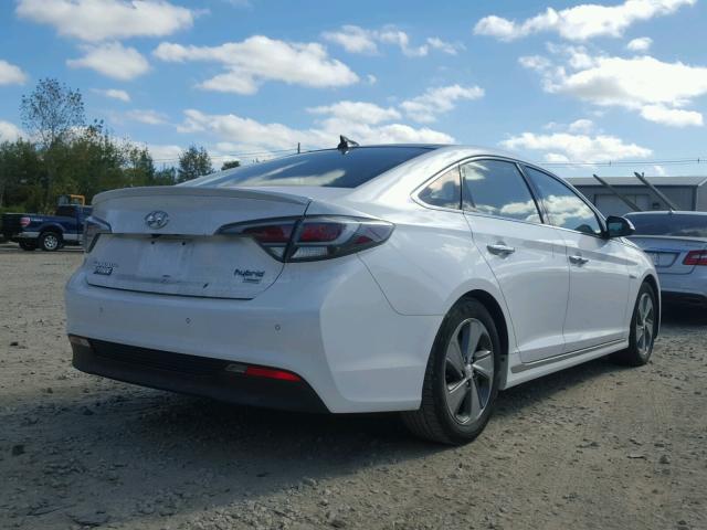 KMHE34L19GA029716 - 2016 HYUNDAI SONATA HYB WHITE photo 4