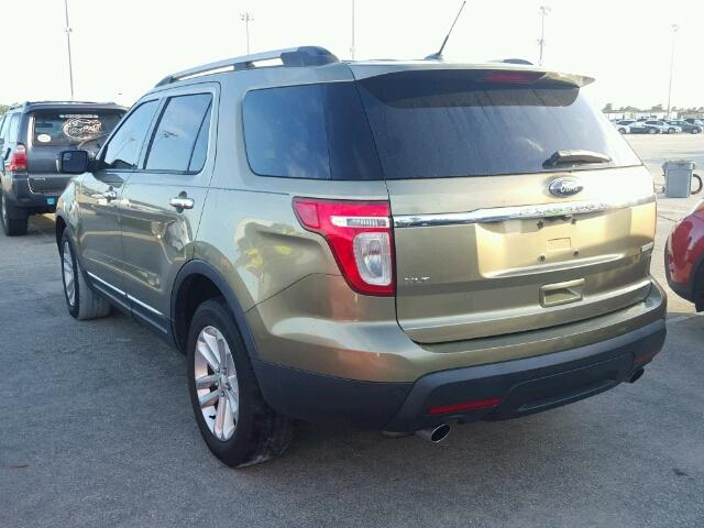 1FMHK7D95CGA12683 - 2012 FORD EXPLORER X GREEN photo 3