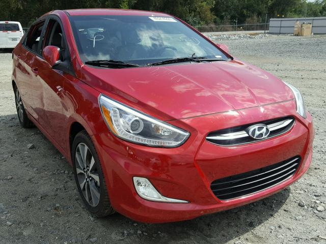 KMHCU5AE0HU351466 - 2017 HYUNDAI ACCENT SPO RED photo 1