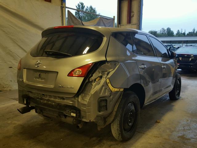 JN8AZ18W29W142616 - 2009 NISSAN MURANO GRAY photo 4