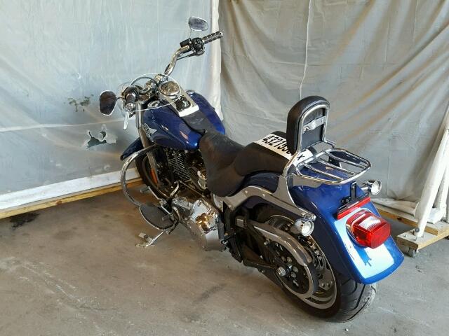 1HD1BXV13FC016241 - 2015 HARLEY-DAVIDSON FLSTF BLUE photo 3