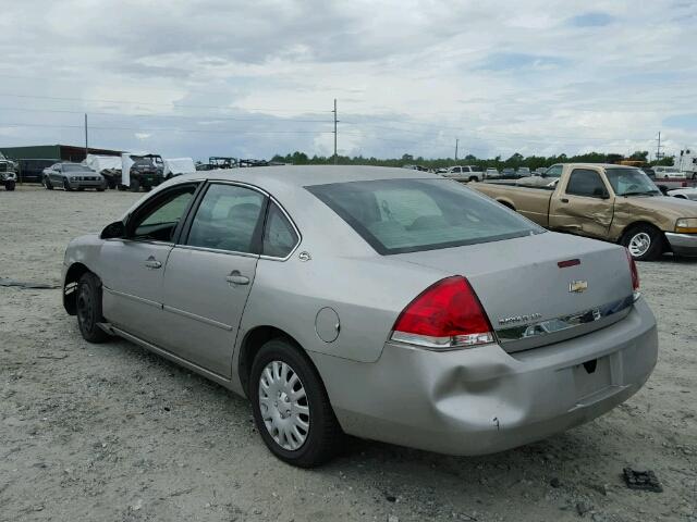 2G1WB58K669287794 - 2006 CHEVROLET IMPALA SILVER photo 3