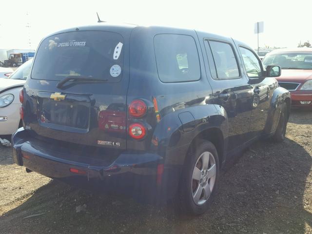 3GNCA13B39S507923 - 2009 CHEVROLET HHR LS BLUE photo 4