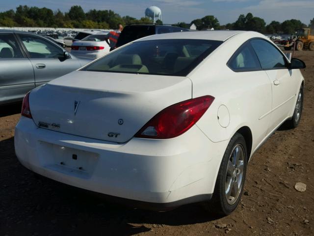 1G2ZH178264215922 - 2006 PONTIAC G6 GT WHITE photo 4