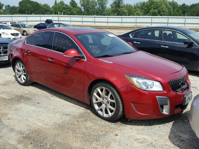 2G4GV5GV0D9162040 - 2013 BUICK REGAL GS RED photo 1