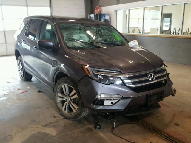 5FNYF5H76GB019759 - 2016 HONDA PILOT EXLN GRAY photo 1