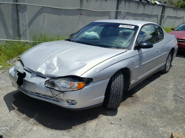 2G1WW12E619291692 - 2001 CHEVROLET MONTE CARL 银色 照片 2