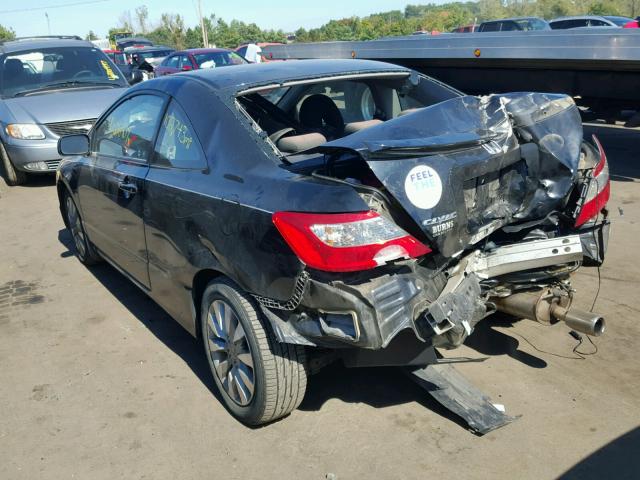 2HGFG1B88AH531282 - 2010 HONDA CIVIC EX BLACK photo 3