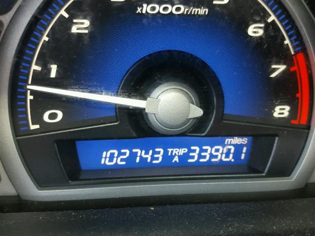 2HGFG1B88AH531282 - 2010 HONDA CIVIC EX BLACK photo 8