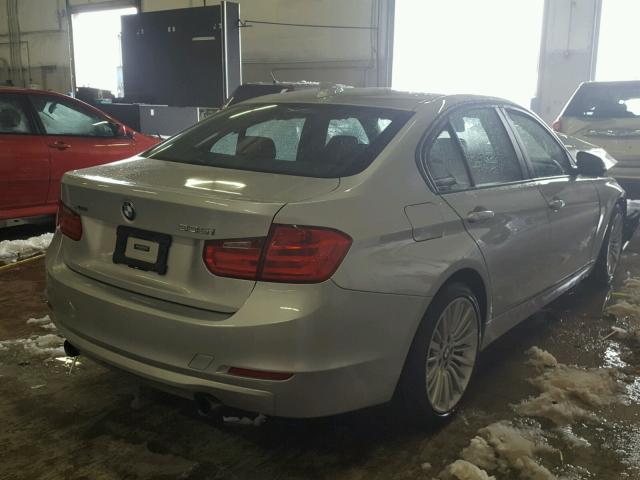 WBA3B9C56DJ465706 - 2013 BMW 335 XI SILVER photo 4