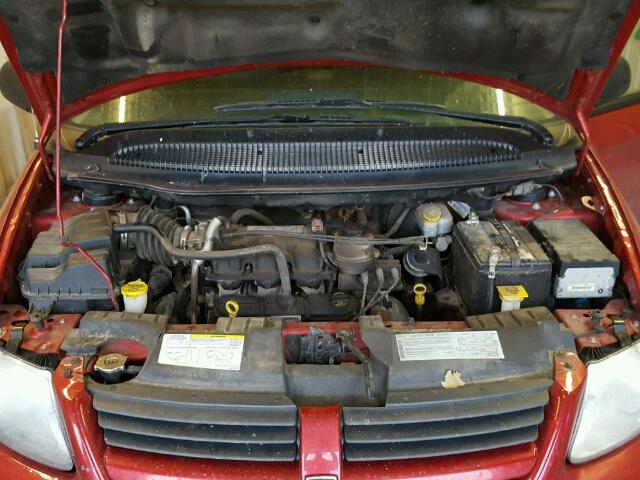 2D4GP44L87R131346 - 2007 DODGE GRAND CARA RED photo 7