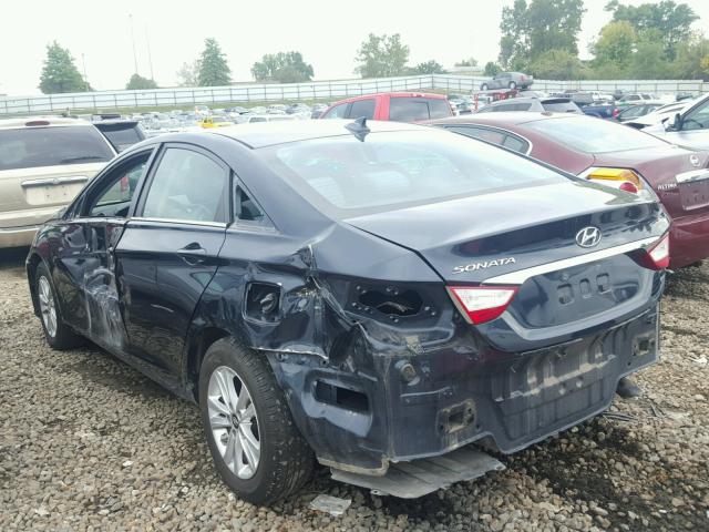 5NPEB4AC2EH876658 - 2014 HYUNDAI SONATA BLUE photo 9