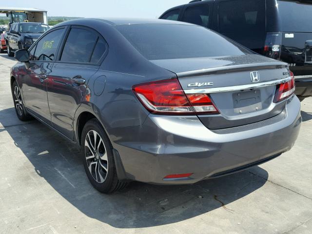 2HGFB2F9XDH535135 - 2013 HONDA CIVIC EXL 灰色 照片 3