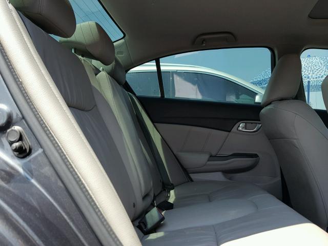 2HGFB2F9XDH535135 - 2013 HONDA CIVIC EXL 灰色 照片 6
