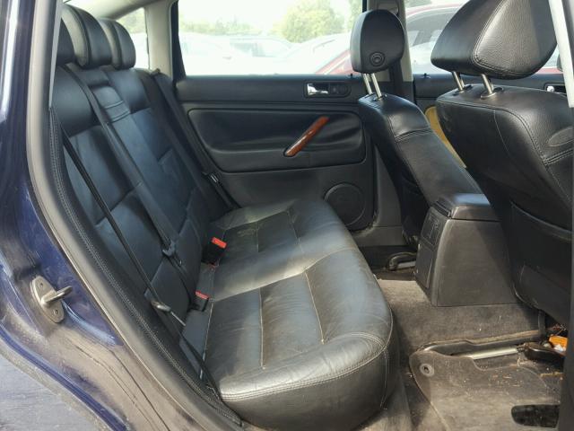 WVWRH63B34P100364 - 2004 VOLKSWAGEN PASSAT GLX BLUE photo 6