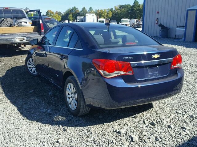 1G1PC5SH7B7159350 - 2011 CHEVROLET CRUZE LS BLUE photo 3