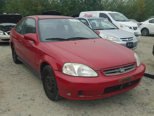 1HGEJ7226XL072292 - 1999 HONDA CIVIC HX RED photo 1