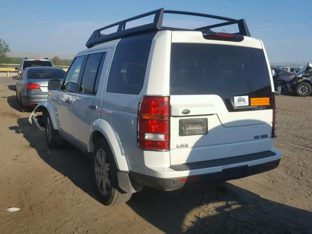 SALAG254X9A497923 - 2009 LAND ROVER LR3 HSE WHITE photo 3