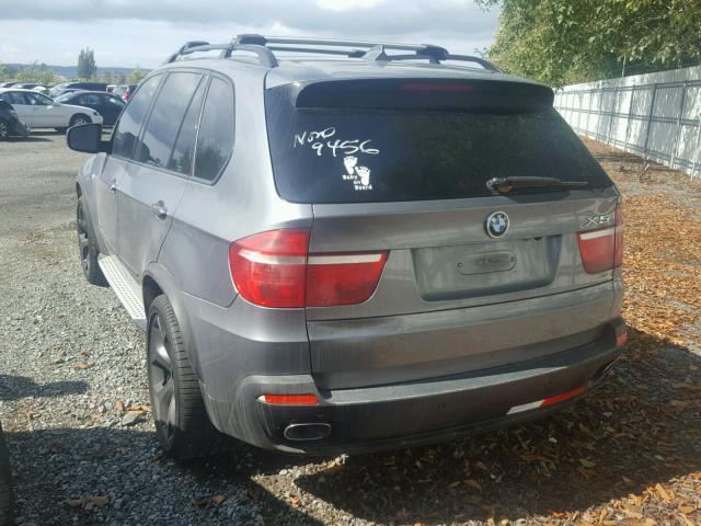 5UXFE83539L169456 - 2009 BMW X5 XDRIVE4 GRAY photo 3