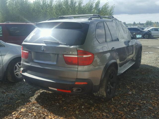 5UXFE83539L169456 - 2009 BMW X5 XDRIVE4 GRAY photo 4