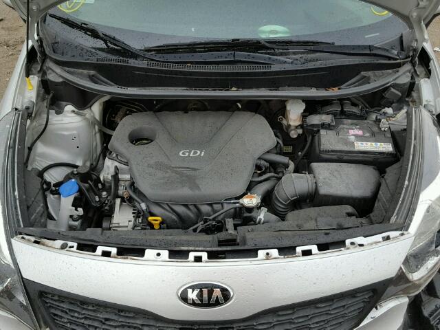 KNADM4A38F6454506 - 2015 KIA RIO LX SILVER photo 7