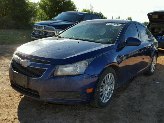 1G1PJ5SC3C7155405 - 2012 CHEVROLET CRUZE ECO BLUE photo 2