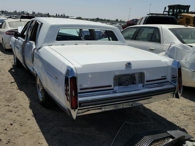 1G6DW51Y9H9759368 - 1987 CADILLAC BROUGHAM WHITE photo 3