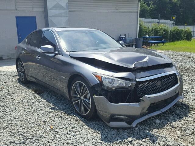 JN1AV7AP7EM690049 - 2014 INFINITI Q50 HYBRID GRAY photo 1