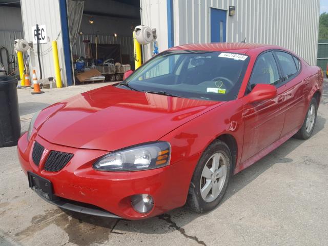 2G2WP552481179354 - 2008 PONTIAC GRAND PRIX RED photo 2